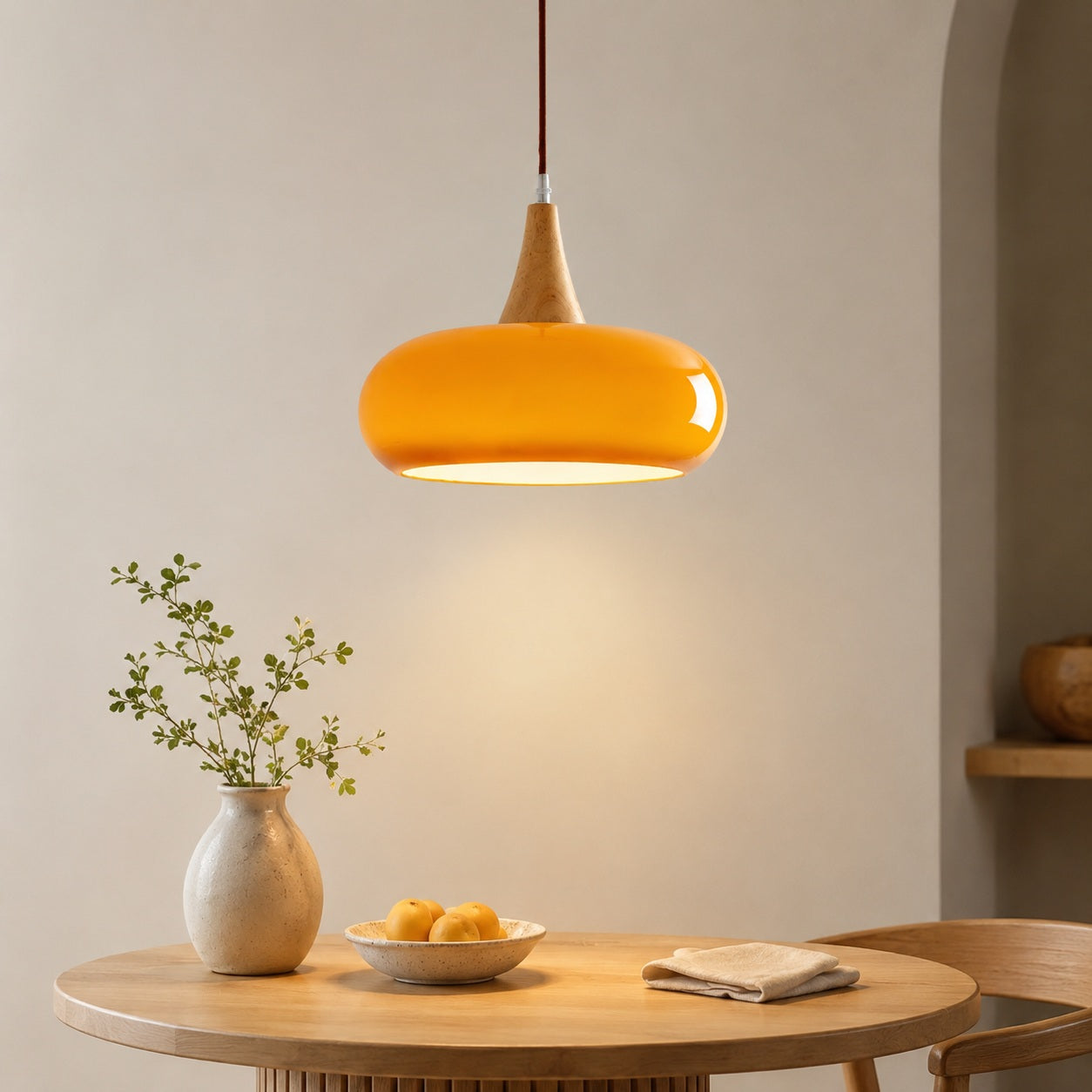 Solara Kitchen Island Linear Glass Pendant Light - focused studio product image for Comvilo lighting