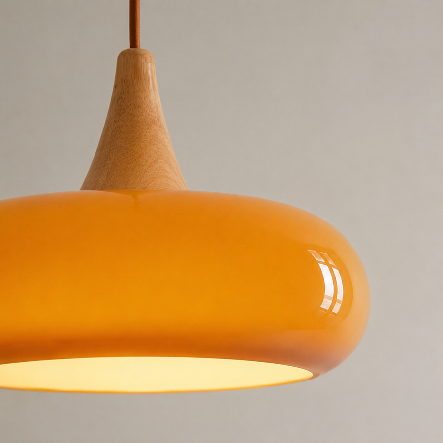 Solara Kitchen Island Linear Glass Pendant Light material detail