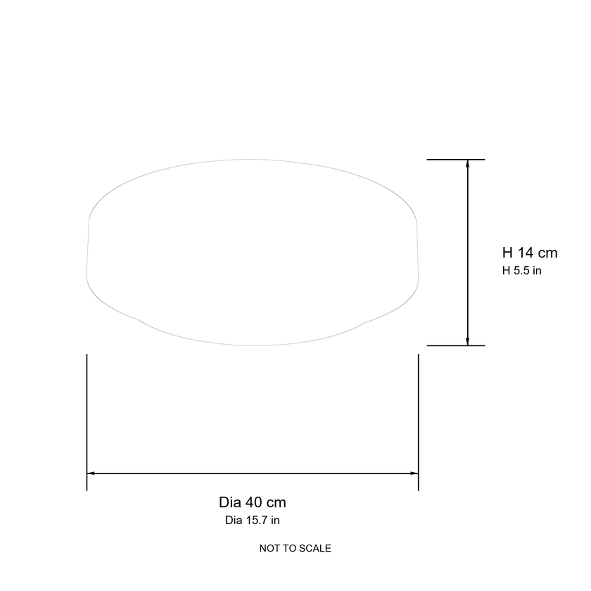 Comvilo Melody Ceiling Lamp sizing diagram