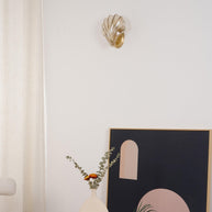 Coquille Brass Shell Wall Light