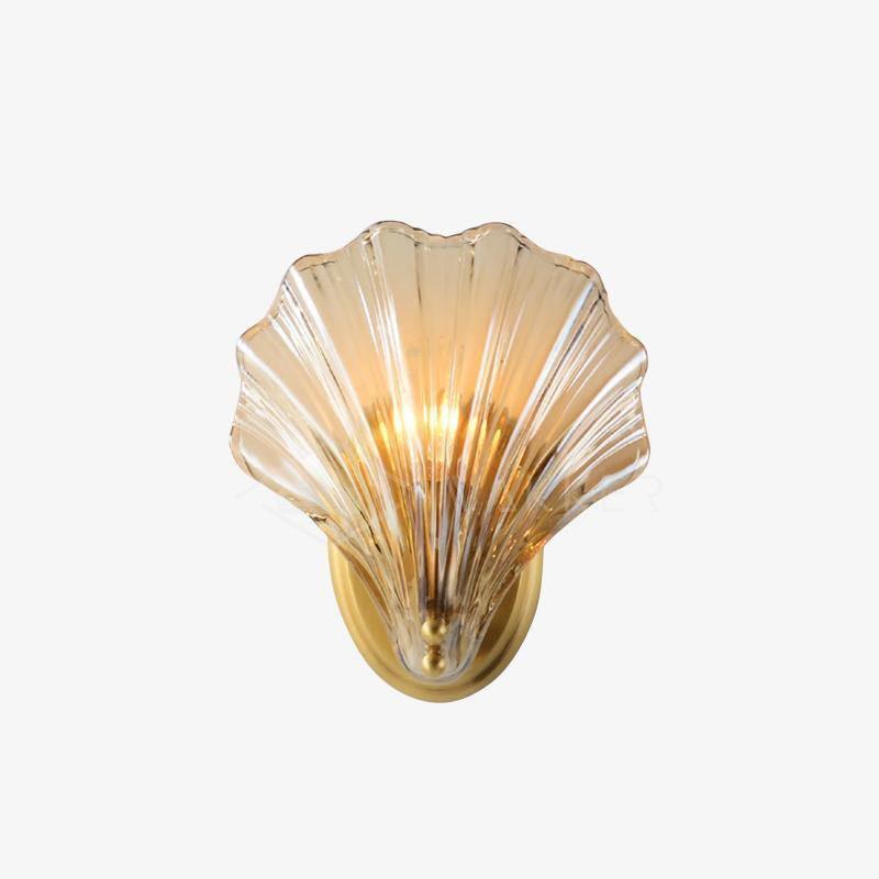 Coquille Brass Shell Wall Light