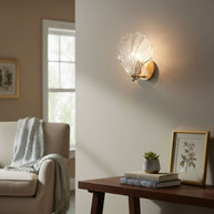 Coquille Brass Shell Wall Light