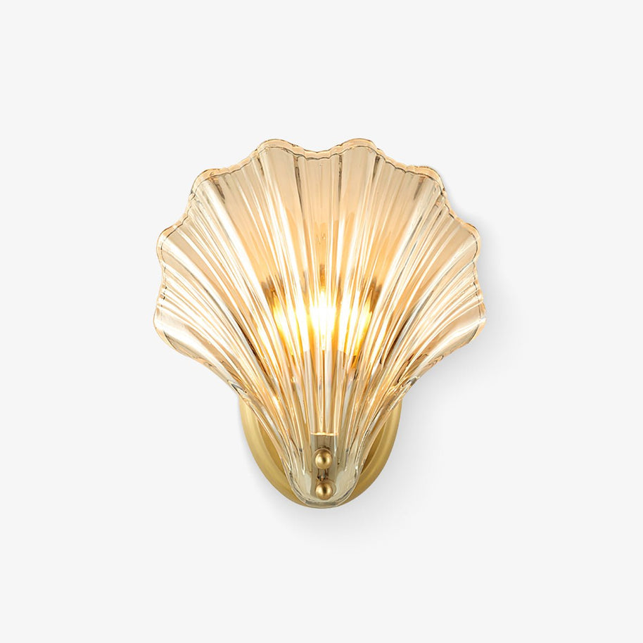 Coquille Brass Shell Wall Light