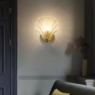 Coquille Brass Shell Wall Light