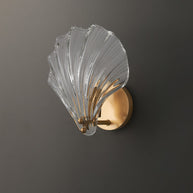 Coquille Brass Shell Wall Light