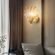 Coquille Brass Shell Wall Light