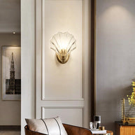 Coquille Brass Shell Wall Light