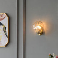 Coquille Brass Shell Wall Light