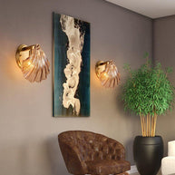 Coquille Brass Shell Wall Light