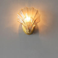 Coquille Brass Shell Wall Light