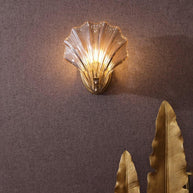 Coquille Brass Shell Wall Light