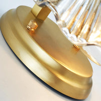 Coquille Brass Shell Wall Light
