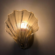 Coquille Brass Shell Wall Light