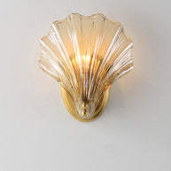 Coquille Brass Shell Wall Light