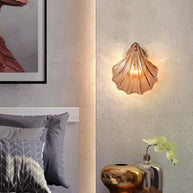 Coquille Brass Shell Wall Light