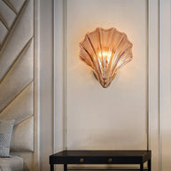 Coquille Brass Shell Wall Light