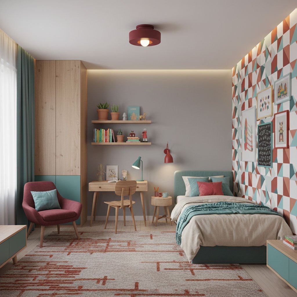 Simon Ceiling Lamp in a styled room