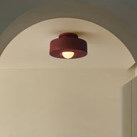 Simon Ceiling Lamp, installed on the ceiling of an arched alcove