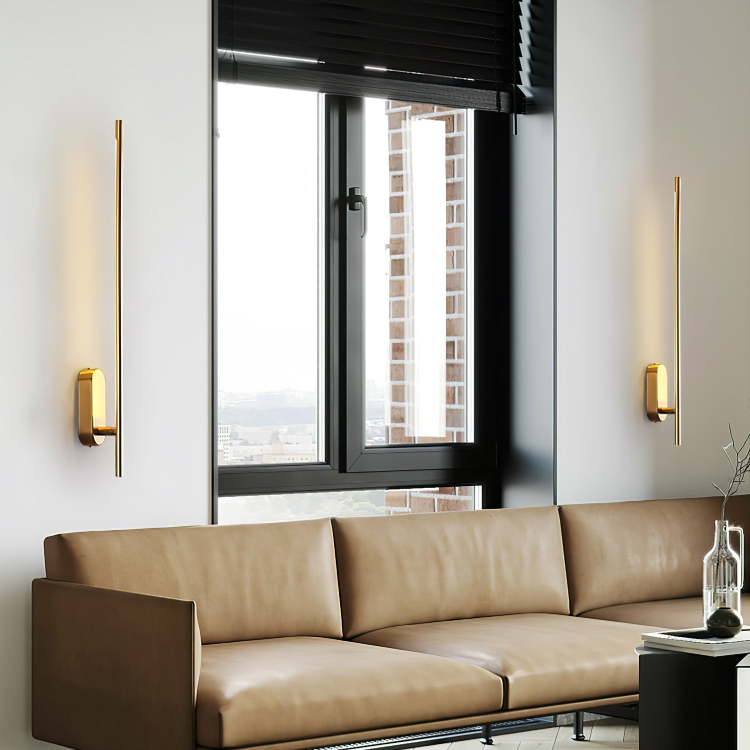 Stick-Shaped Metal Wall Sconce