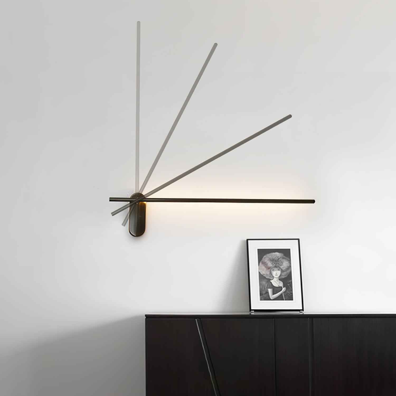 Stick-Shaped Metal Wall Sconce
