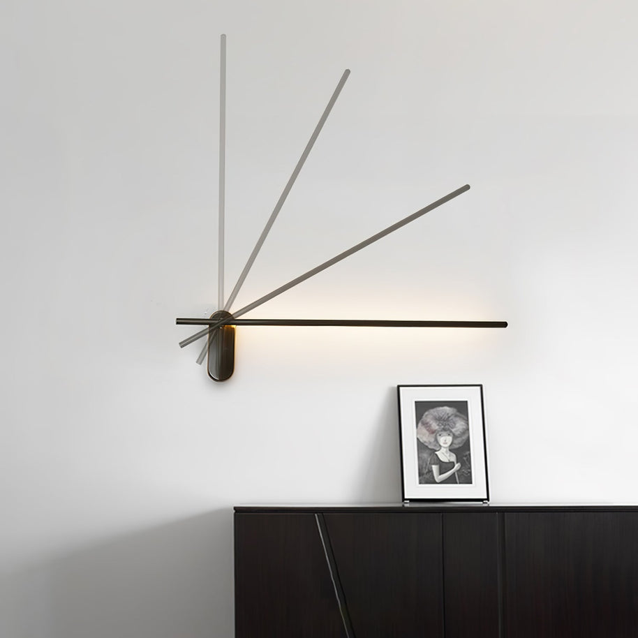 Stick-Shaped Metal Wall Sconce