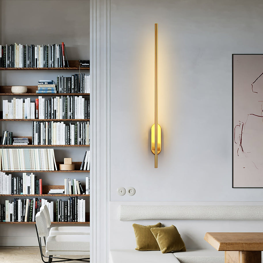 Stick-Shaped Metal Wall Sconce