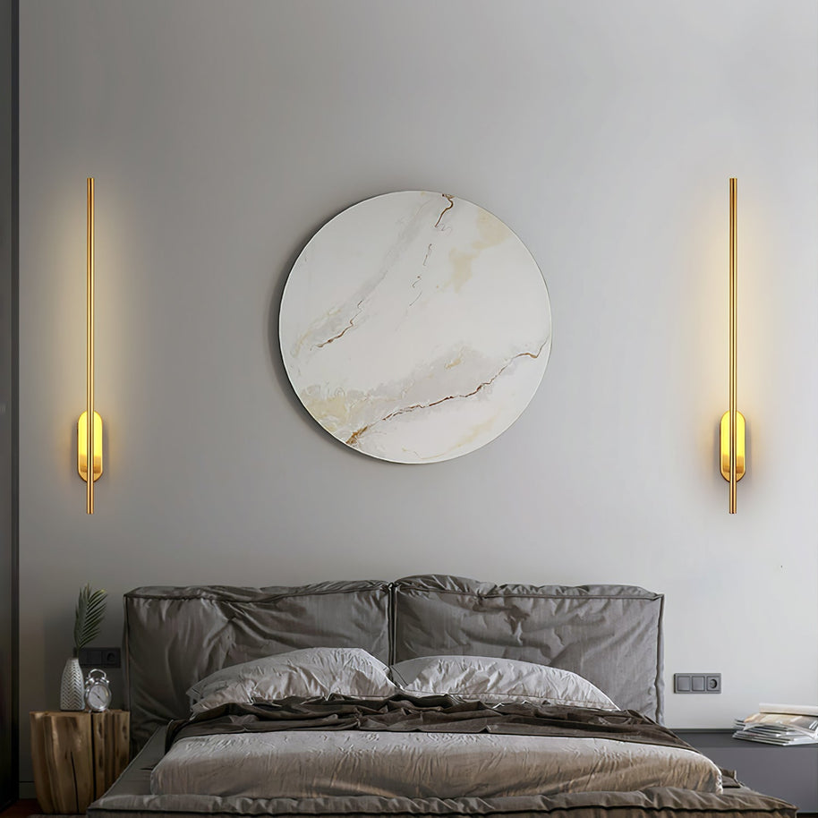 Stick-Shaped Metal Wall Sconce