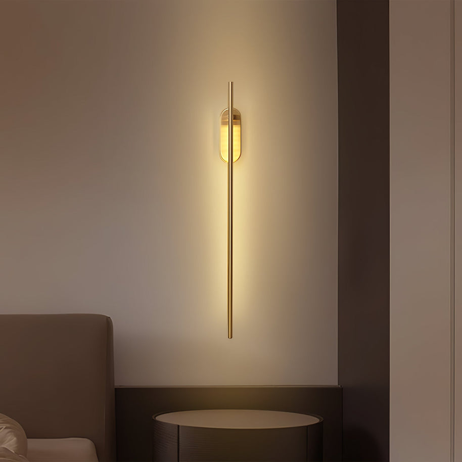 Stick-Shaped Metal Wall Sconce