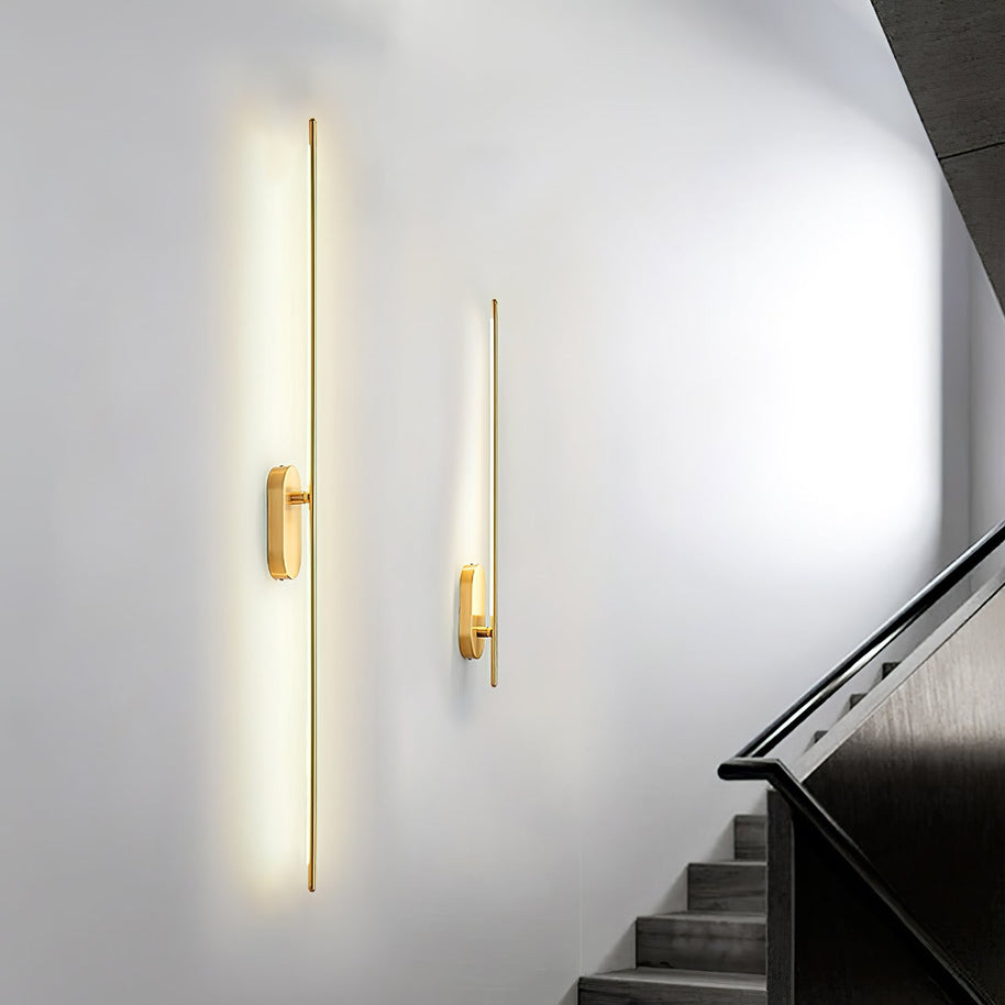 Stick-Shaped Metal Wall Sconce