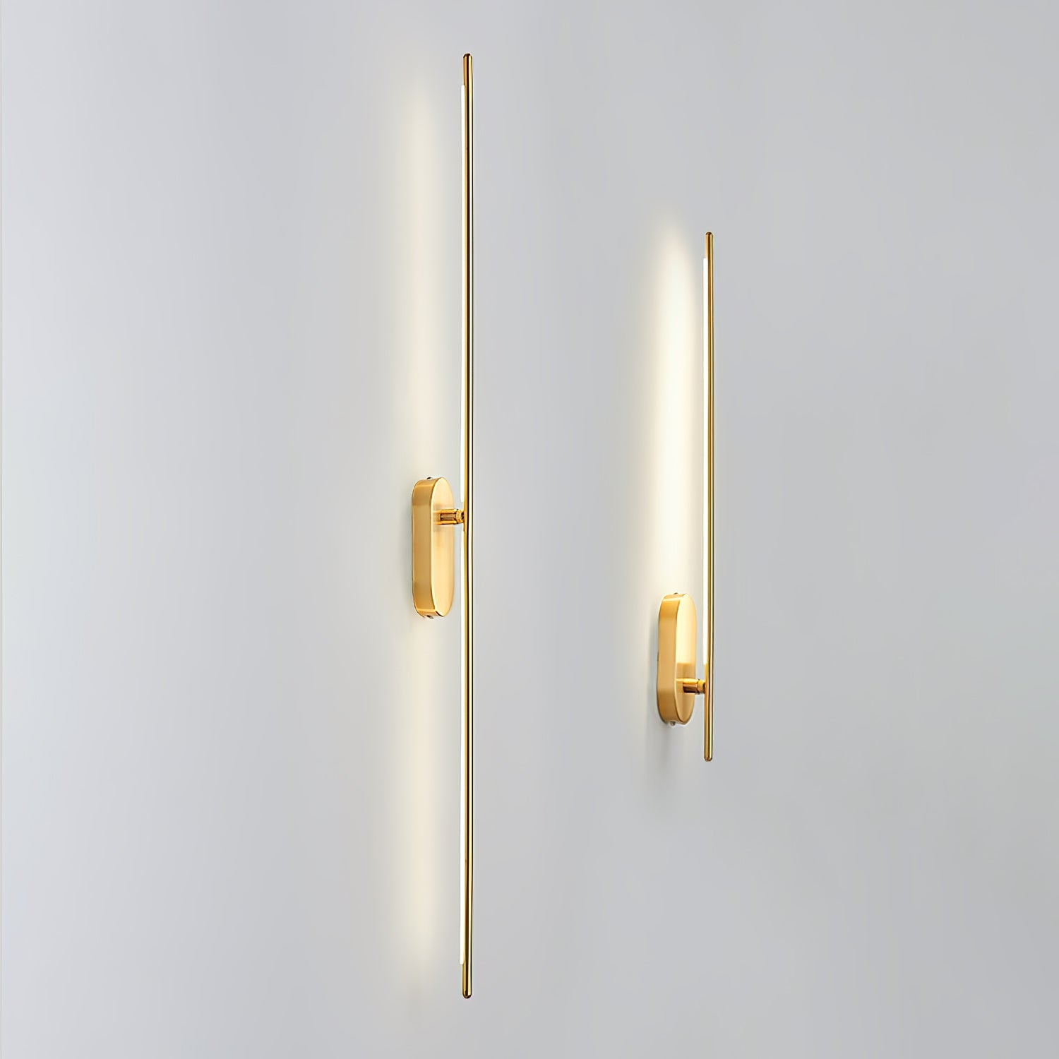 Stick-Shaped Metal Wall Sconce