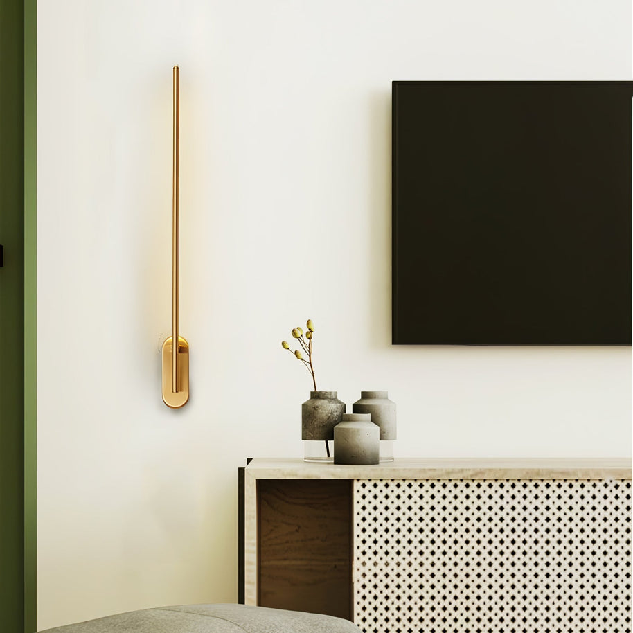 Stick-Shaped Metal Wall Sconce
