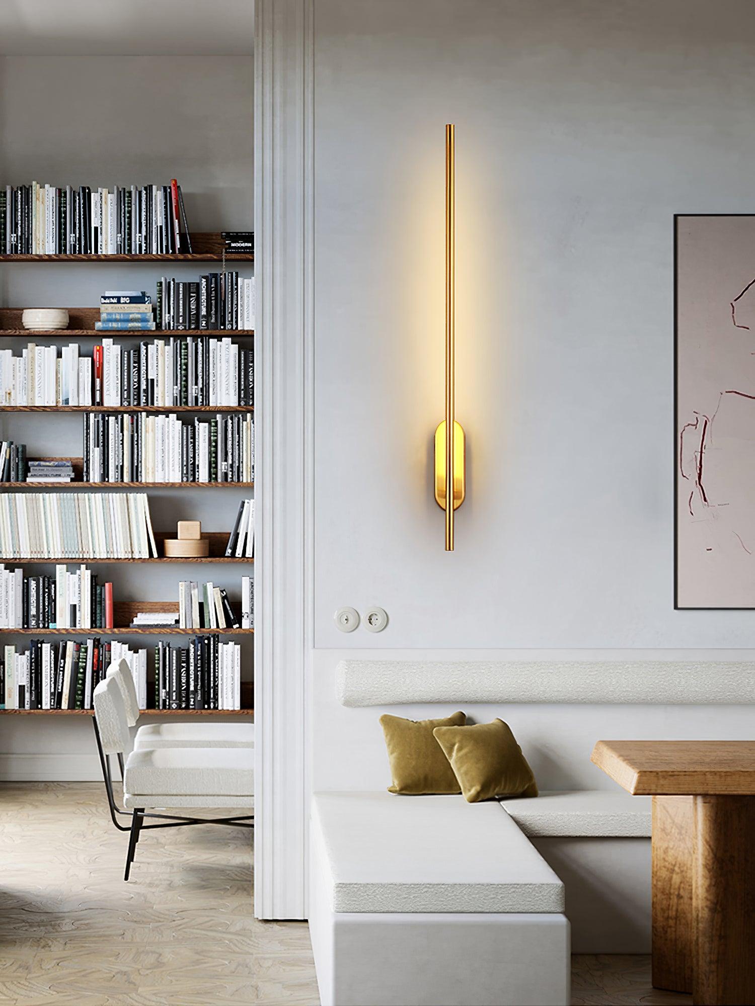 Stick-Shaped Metal Wall Sconce