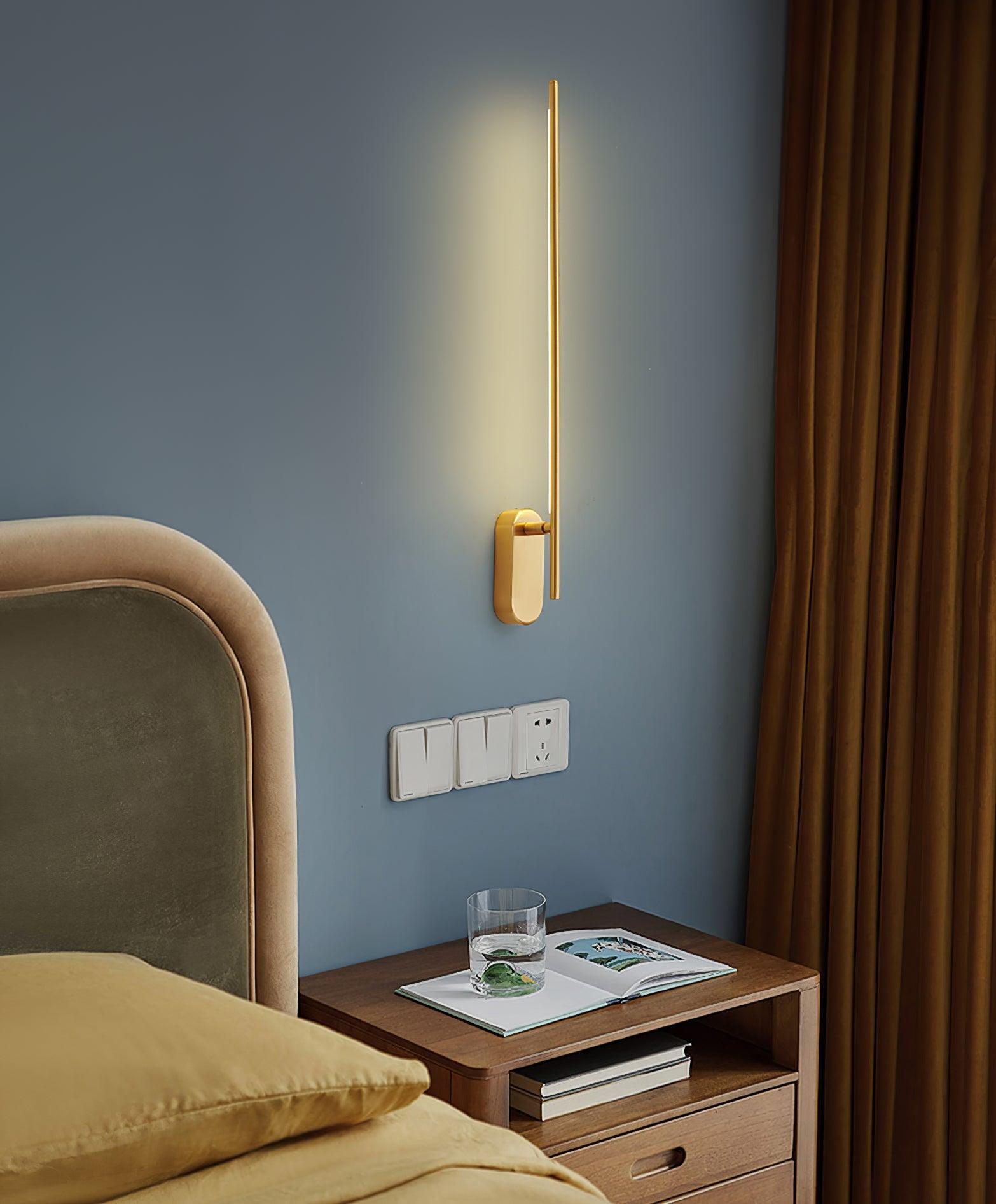 Stick-Shaped Metal Wall Sconce