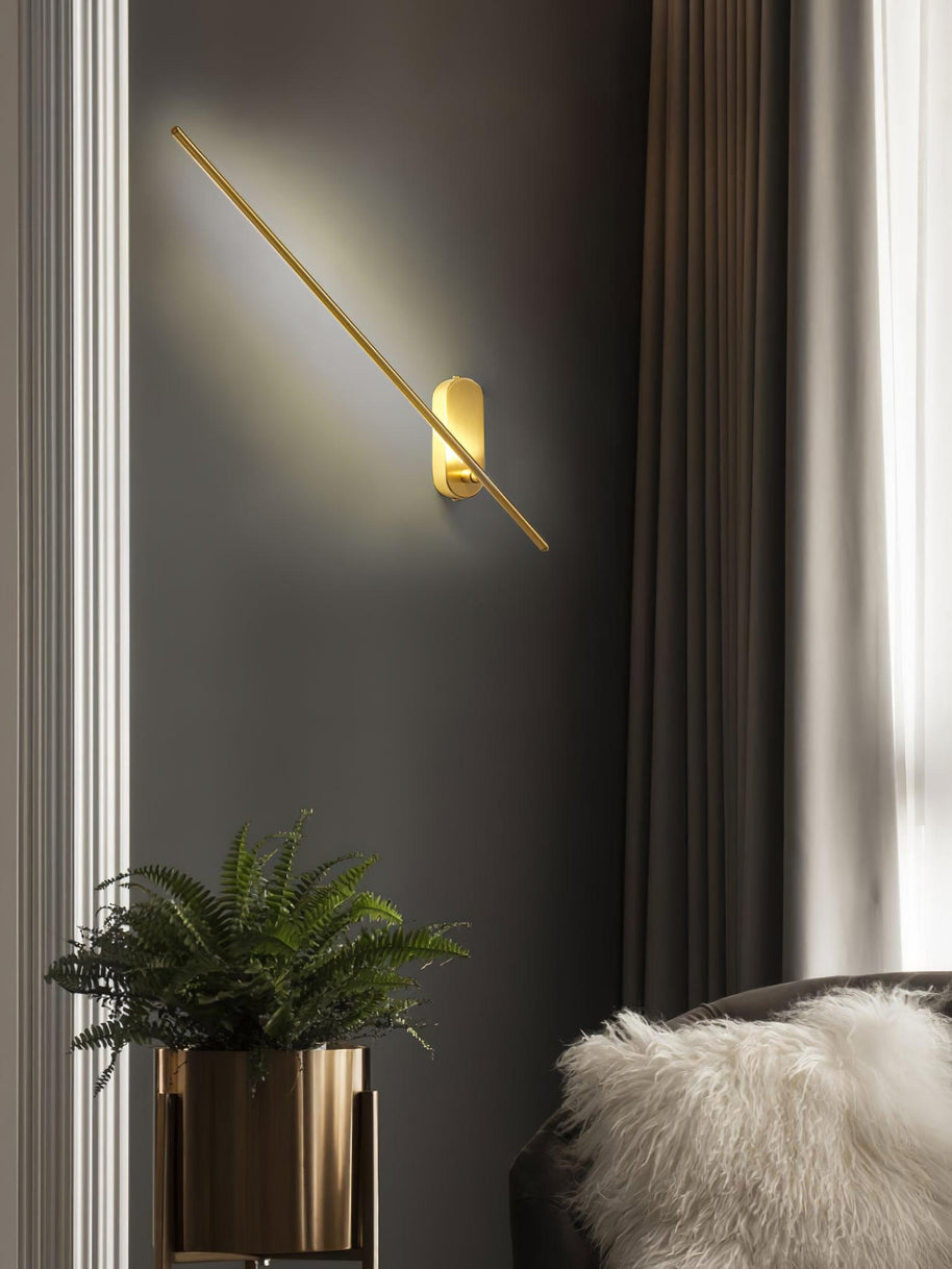 Stick-Shaped Metal Wall Sconce