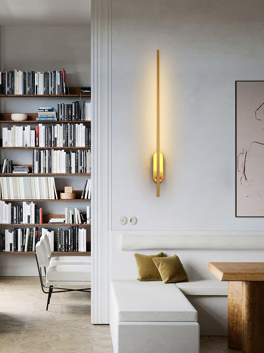 Stick-Shaped Metal Wall Sconce