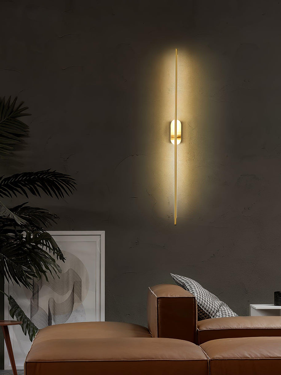 Stick-Shaped Metal Wall Sconce