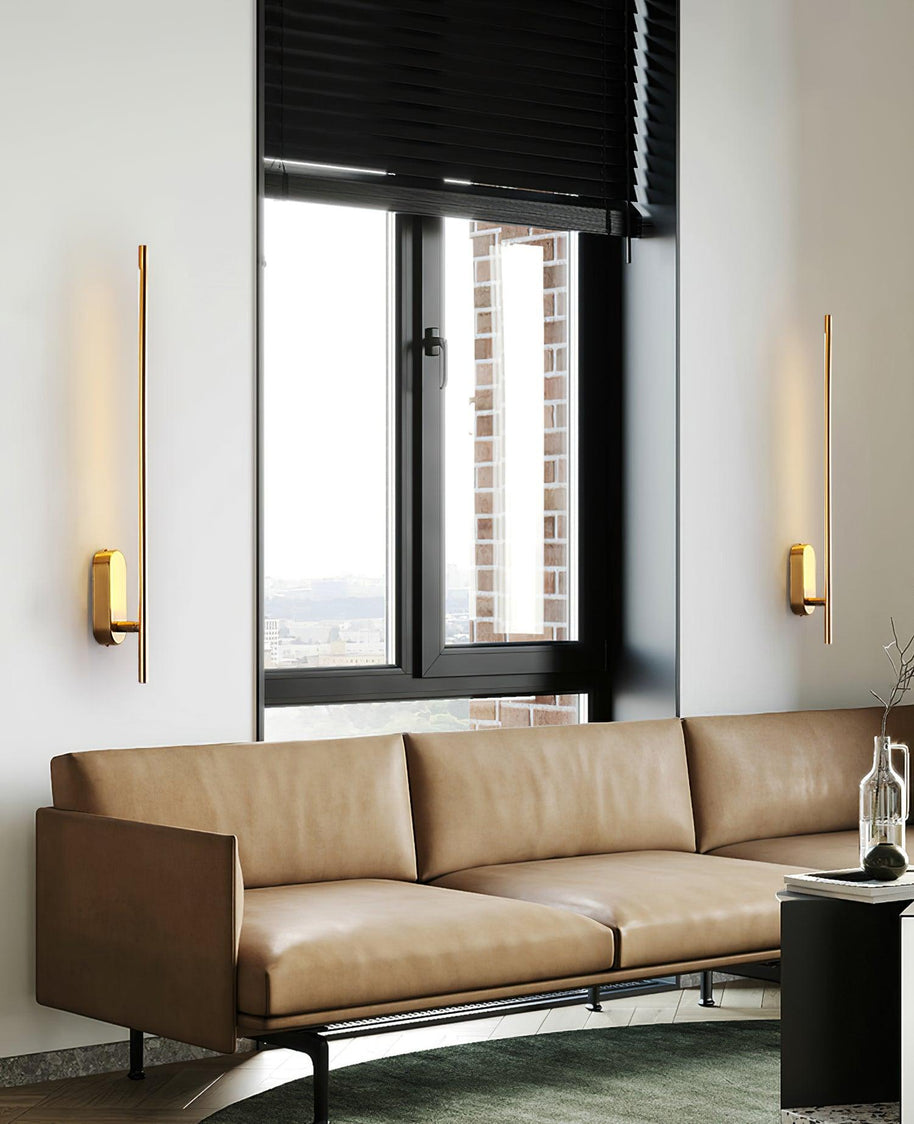 Stick-Shaped Metal Wall Sconce