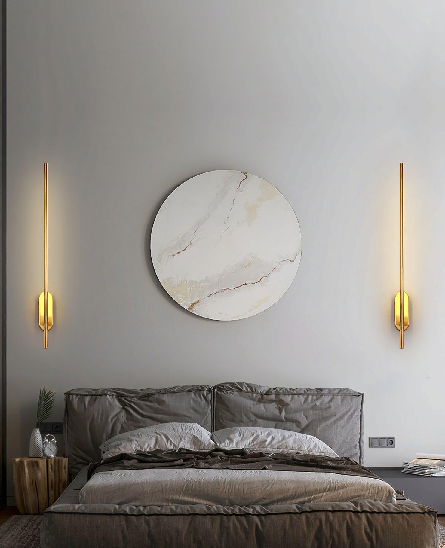 Stick-Shaped Metal Wall Sconce
