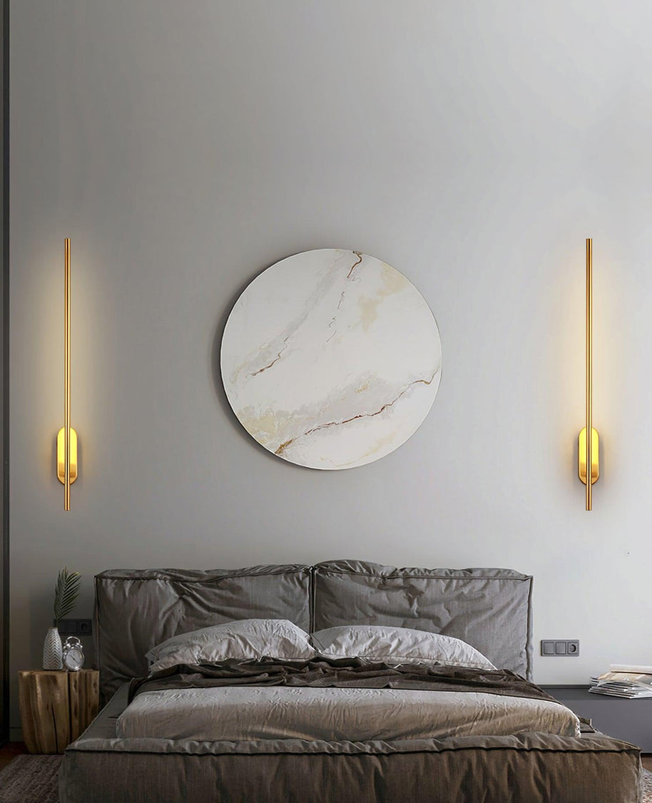 Stick-Shaped Metal Wall Sconce