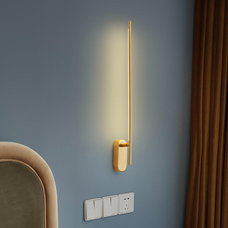 Stick-Shaped Metal Wall Sconce