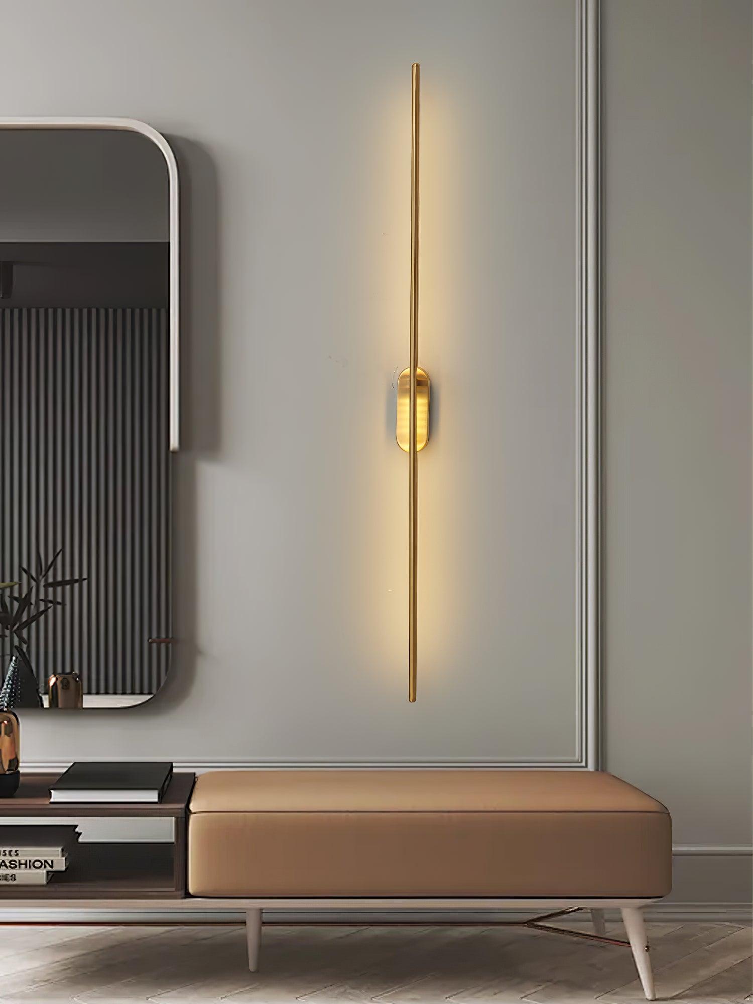 Stick-Shaped Metal Wall Sconce