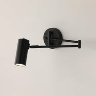 Marlow Arc Swing Wall Sconce in Black with wall switch control - Comvilo lighting