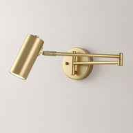 Marlow Arc Swing Wall Sconce in Gold with wall switch control - Comvilo lighting
