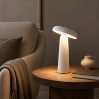 Nori Mushroom USB Rechargeable Table Lamp - reading nook lifestyle image for Comvilo lighting