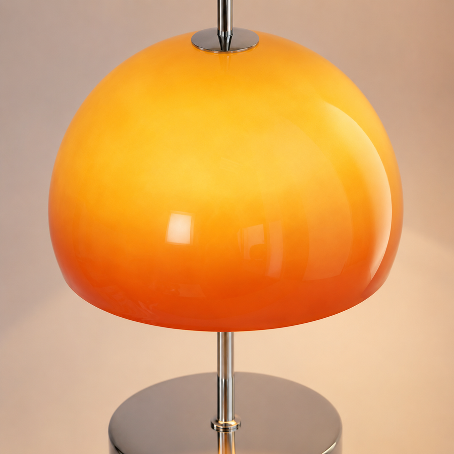 Aurelia Bauhaus Mushroom Retro Glass Table Lamp material detail