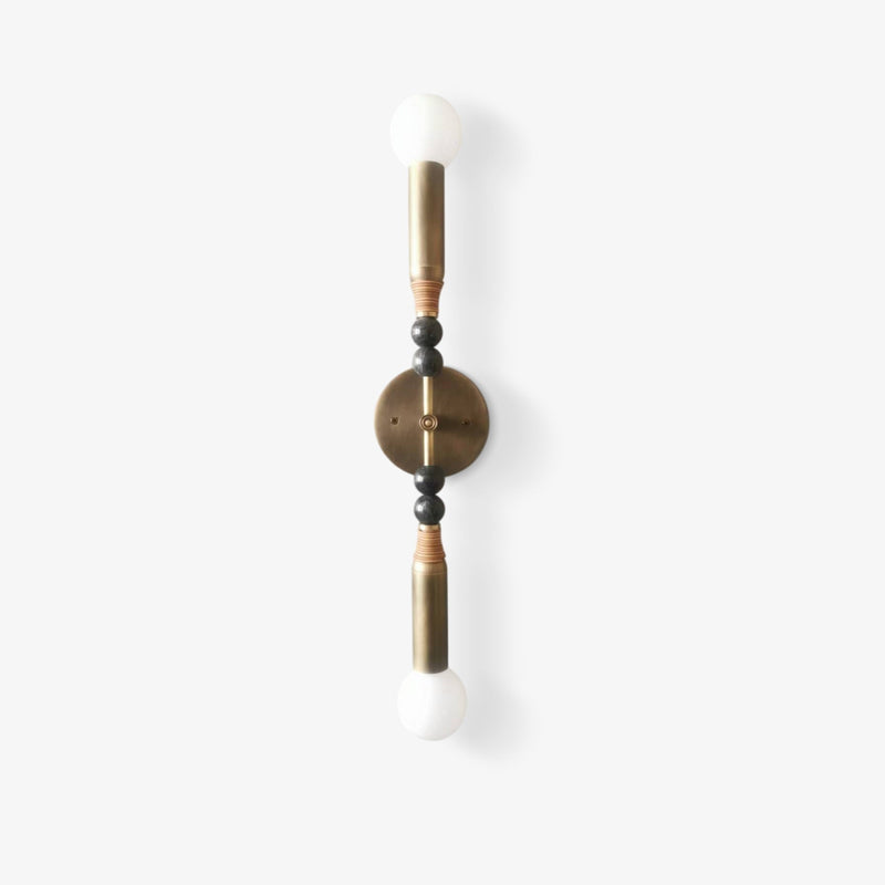 Tavrene Marble and Brass Wall Lamp