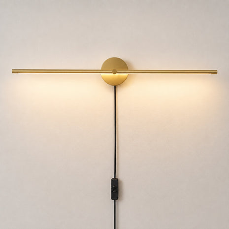 Elaris Linear Wall Light - cord and mounting setup image for Comvilo lighting