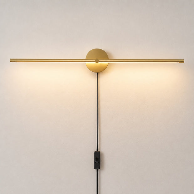 Elaris Linear Wall Light - cord and mounting setup image for Comvilo lighting