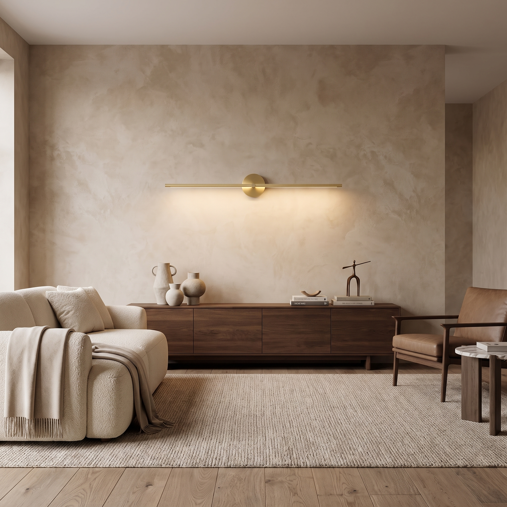 Elaris Linear Wall Light in a premium Comvilo lifestyle interior — carousel lifestyle image 1