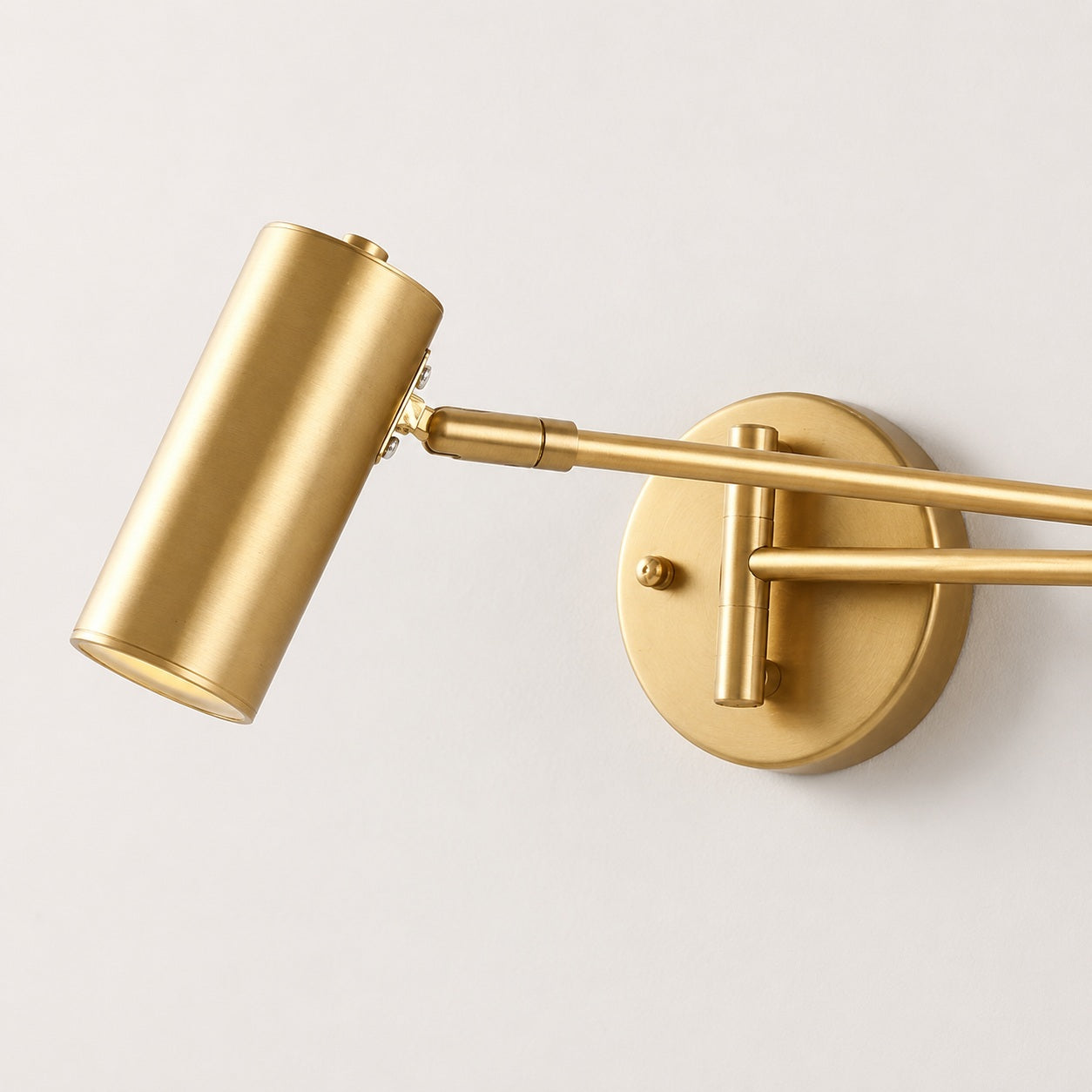 Marlow Arc Swing Wall Sconce - material close-up detail image for Comvilo lighting